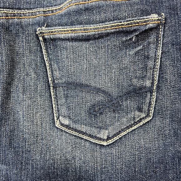 Y2K Ruehl No. 925 Low-Rise Mini Jean Skirt Sz 27" Dark Wash Stretch Grunge Punk - Picture 10 of 10